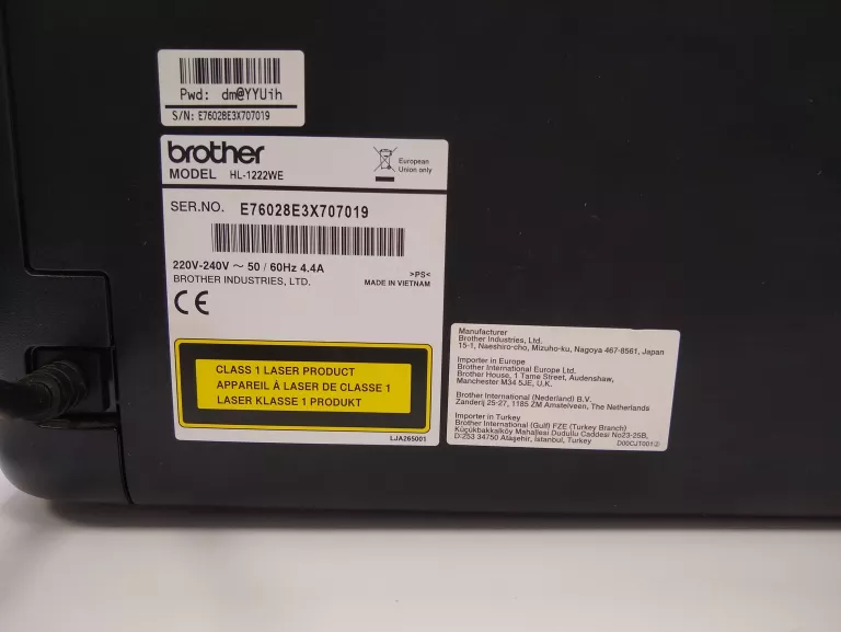 DRUKARKA LASEROWA BROTHER HL-1222WE NA WIFI