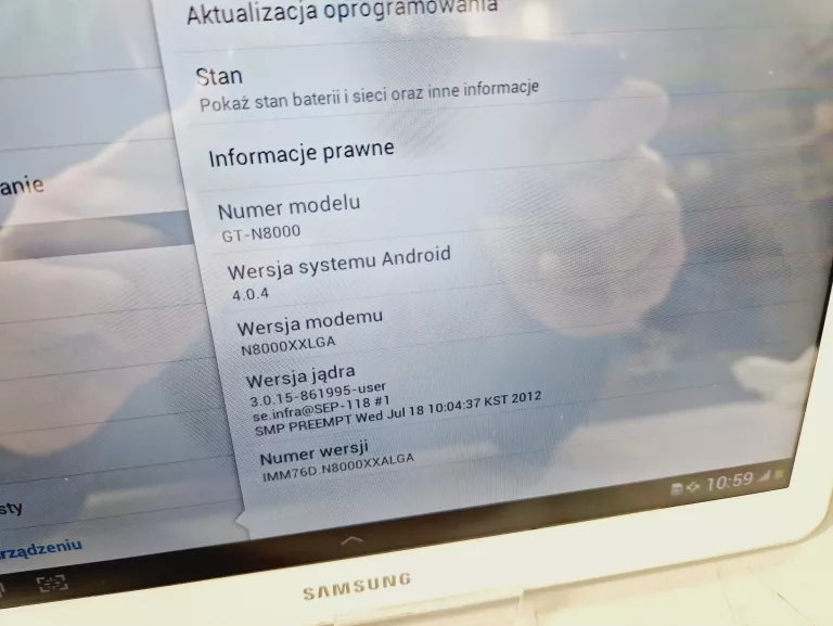 TABLET SAMSUNG GALAXY NOTE 10.1 2GB/16GB (GT-N8000) ANDROID 4.04