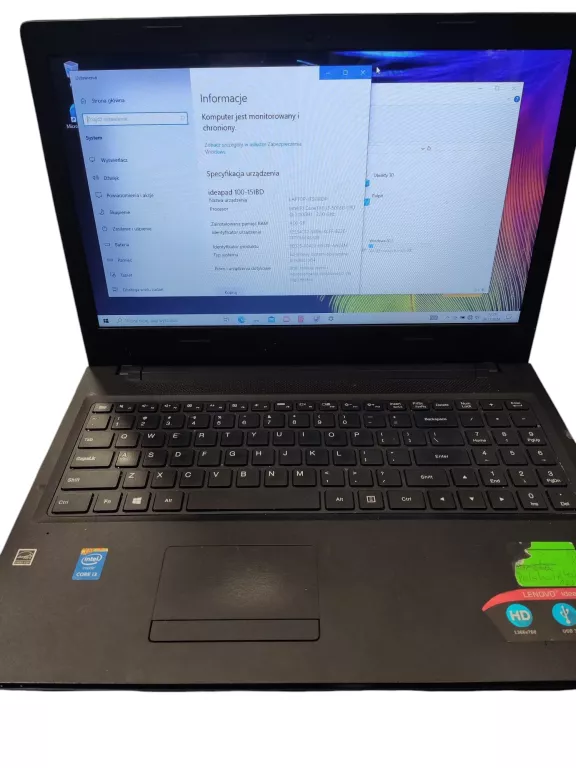 LAPTOP LENOVO IDEAPAD 100-15IBD INTEL CORE I3/4GB/500GB