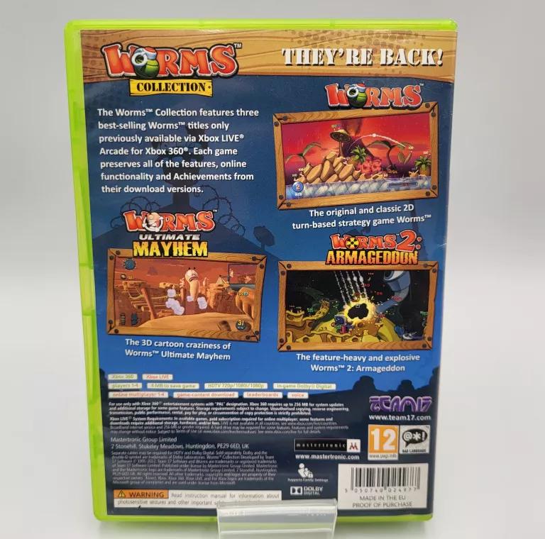 GRA WORMS COLLECTION XBOX 360