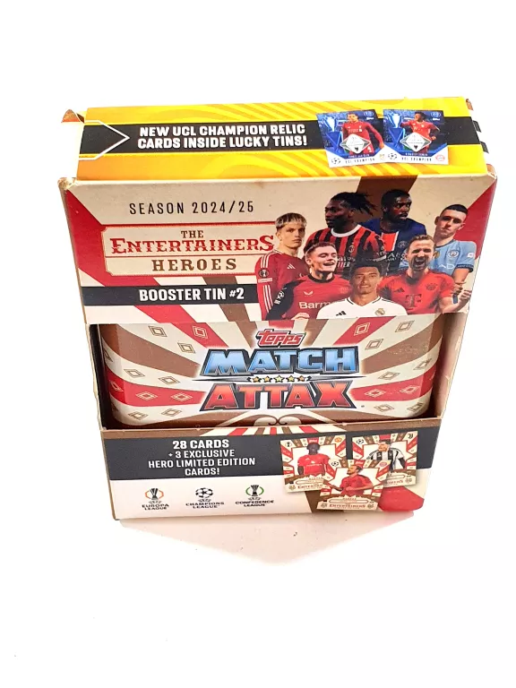 UEFA CHAMPIONS LEAGUE MATCH ATTAX 2024/25 MINI PUSZKA TIN 2