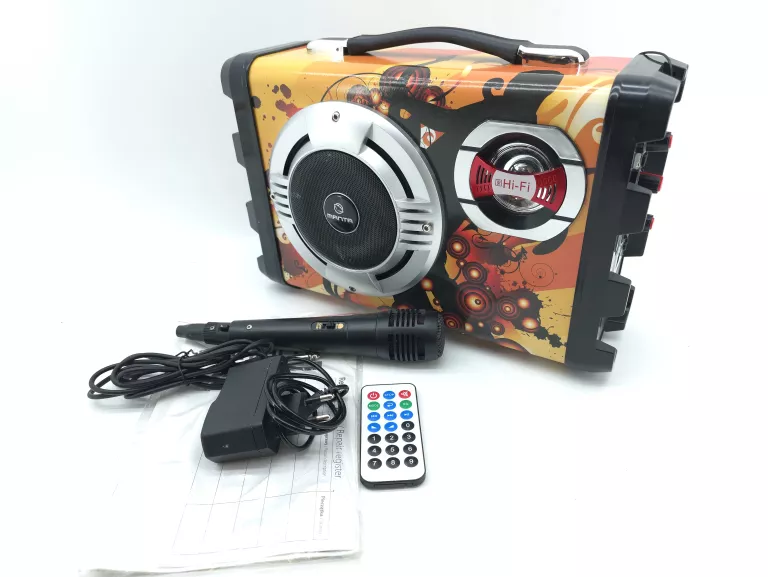 GŁOŚNIK MANTA SPK1003 10W KARAOKE BLUETOOTH FM