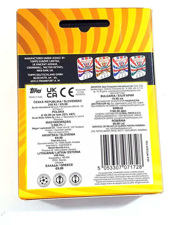 UEFA CHAMPIONS LEAGUE MATCH ATTAX 2024/25 MINI PUSZKA TIN 2