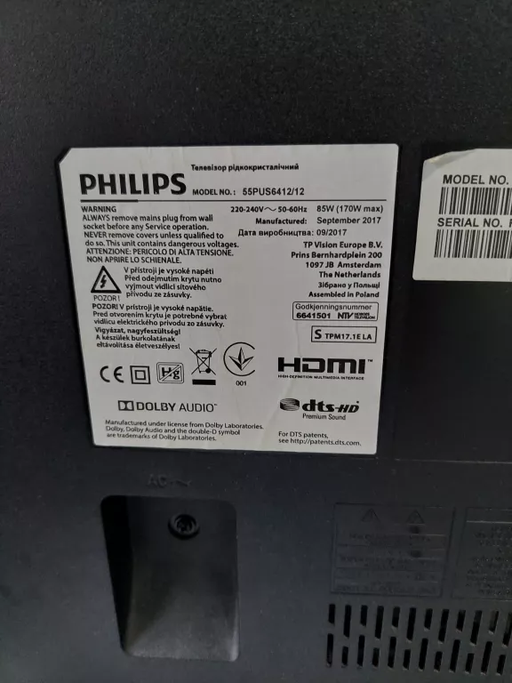 TV PHILIPS 55PUS6412/12 !!!ODBIÓR OSOBISTY!!!