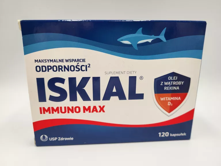 ISKIAL IMMUNO MAX OLEJ Z WĄTROBY REKINA 120 KAPSUŁEK