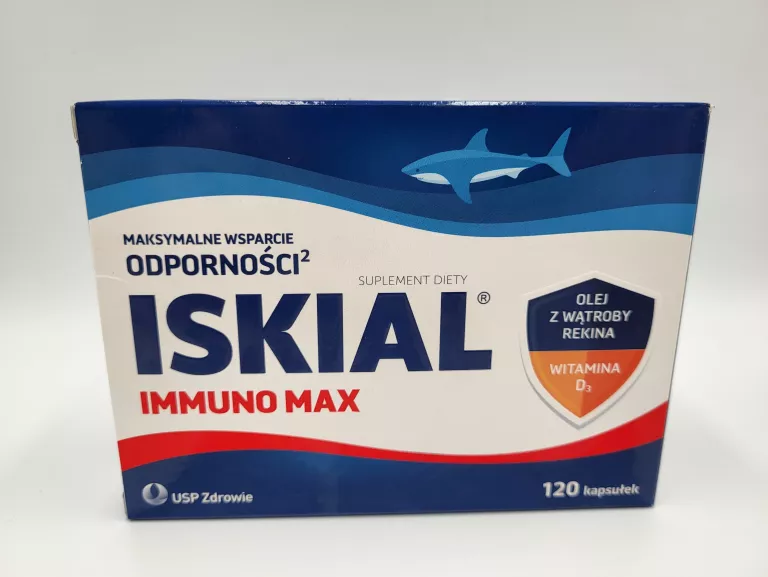 ISKIAL IMMUNO MAX OLEJ Z WĄTROBY REKINA 120 KAPSUŁEK