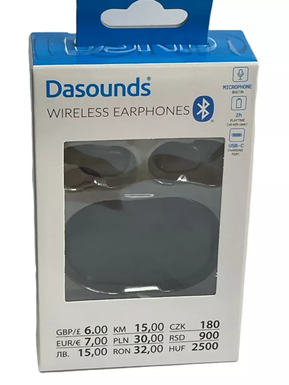DASOUNDS WIRELESS EARPHONES MIKROFON/USB-C
