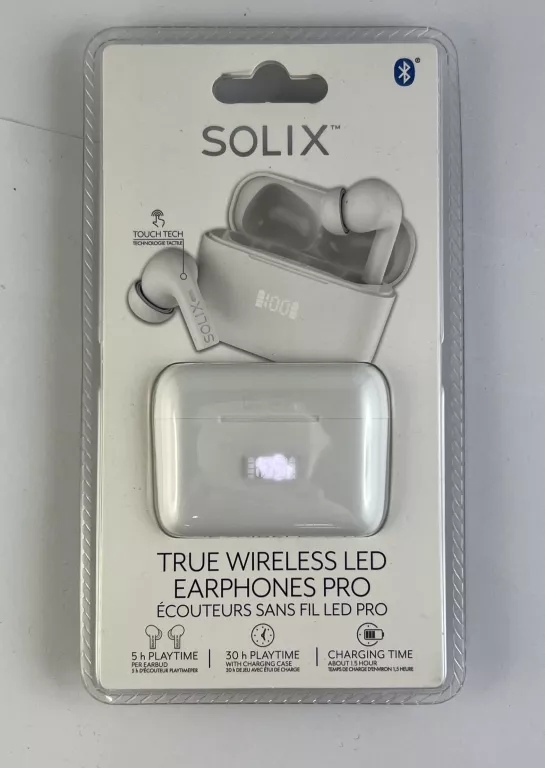 SŁUCHAWKI SOLIX BIAŁE BLUETOOTH