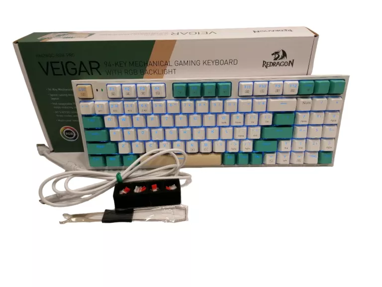 KLAWIATURA MECHANICZNA REDRAGON VEIGAR K643GWC-RGB