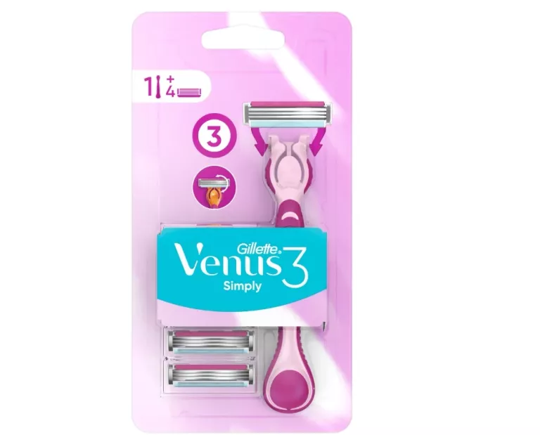 MASZYNKA GILLETTE VENUS 3 SIMPLY + 4 WKŁADY