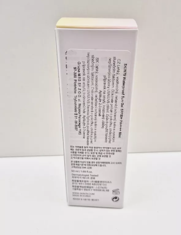 SKIN79 WATERPROOF SUN GEL UV SPF50+ WODOODPORNY KREM DO OPALANIA 50 ML