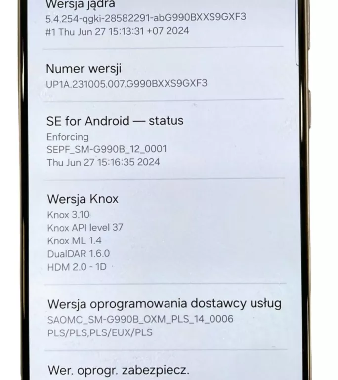 TELEFON SAMSUNG GALAXY S21 FE 5G 6/128GB - NA CZĘŚCI !!!