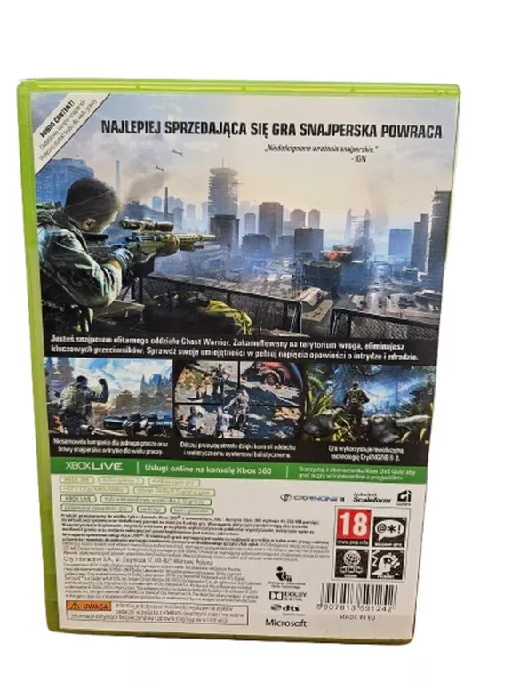 GRA XBOX 360 SNIPER GHOST WARRIOR 2