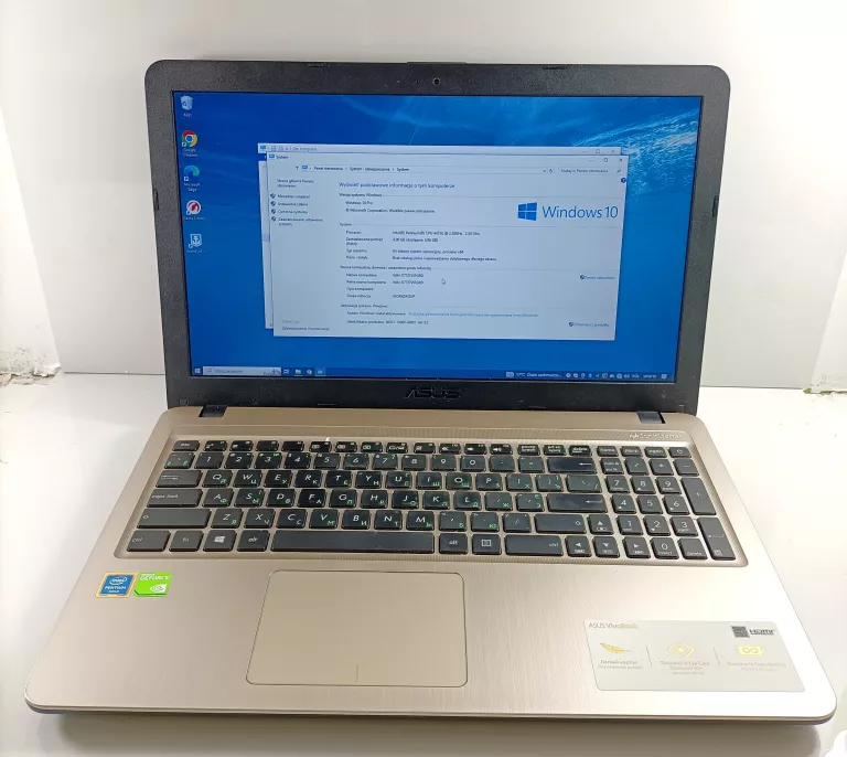 LAPTOP ASUS X540U INTEL PENTIUM GOLD/4GB/500GB HDD/ MX110/ WIN10