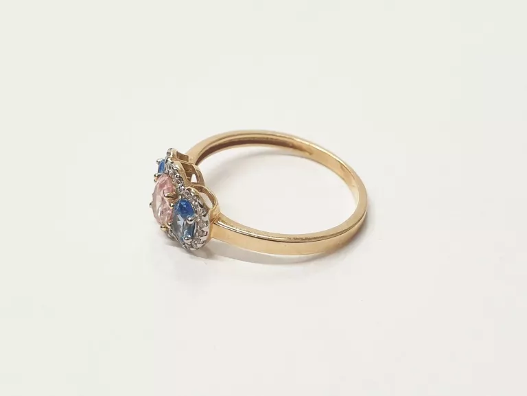 PIĘKNY ZŁOTY PIERŚCIONEK 585 R 17