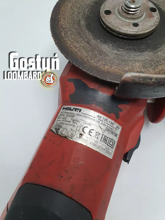 SZLIFIERKA KĄTOWA HILTI AG 125-13S 1300W 125MM