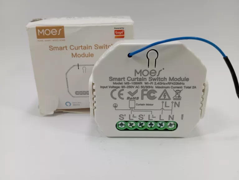STEROWNIK ROLET WIFI DOPUSZKOWY MOES MS-108WR - APLIKACJA ANDROID/IOS