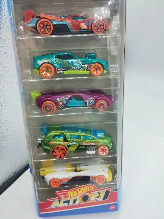 HOT WHEELS ZESTAW 5-PACK AUTKA ACTION