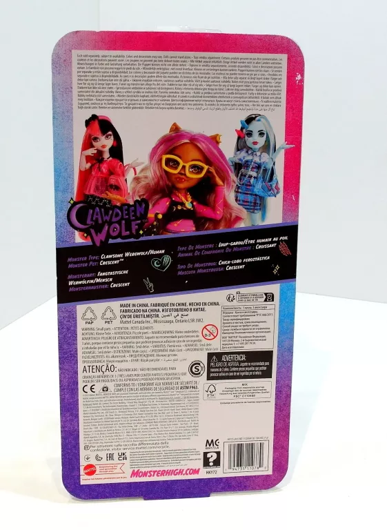 LALKA MONSTER HIGH CLAWDEEN WOLF HKY72