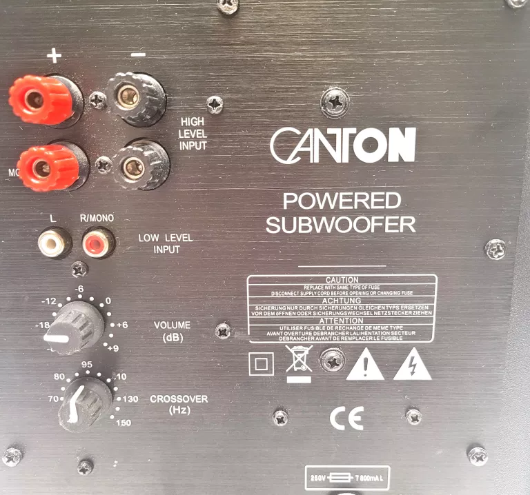 SUBWOOFER CANTON AS 2020 SC 100W AKTYWNY