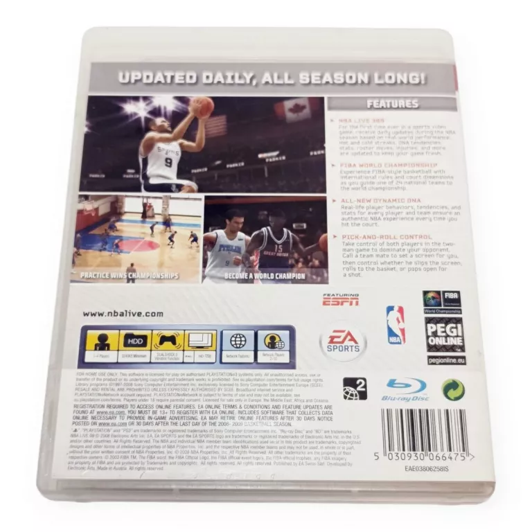 GRA NBA LIVE 09 (PS3)