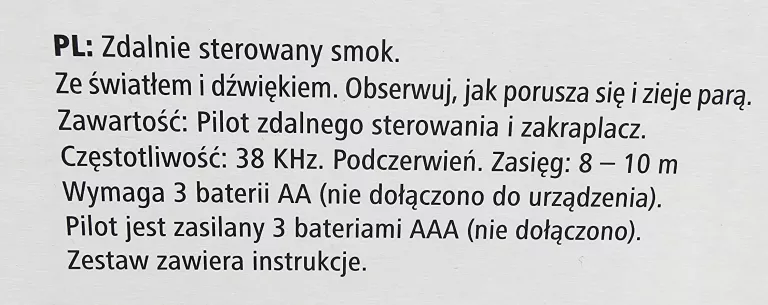 ZDALNIE STEROWANY SMOK FLYINGTIGER 3050468 KOMPLET