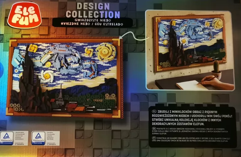 KLOCKI ELEFUN GWIEŹDZISTE NIEBO VINCENT VAN GOGH 3005 ELEMENTÓW