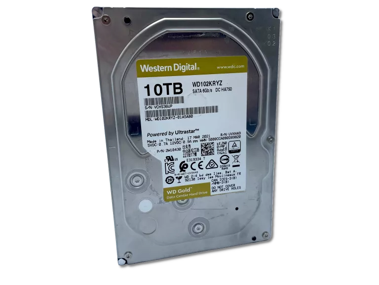 DYSK WESTERN DIGITAL GOLD WD102KRYZ 10TB 3,5"