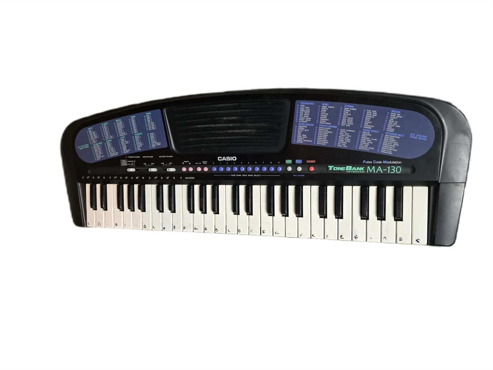 Electronic Keyboard Casio Tone Bank Ma 130 KEYBOARD CASIO MA-130