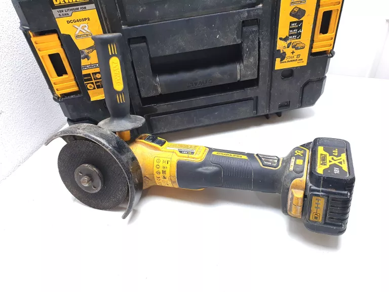 SZLIFIERKA KĄTOWA DEWALT DCG405 BATERIA WALIZKA
