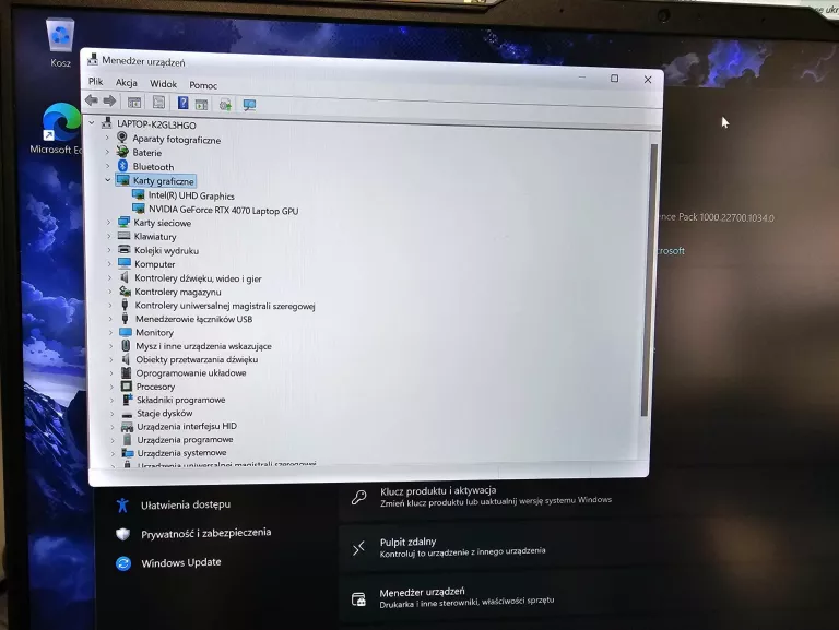 LENOVO LEGION PRO 516 I914900HX/32GB/1TB RTX4070 GW KOMPUTRONIK