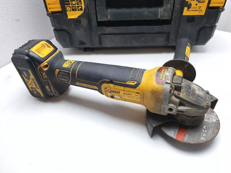 SZLIFIERKA KĄTOWA DEWALT DCG405 BATERIA WALIZKA