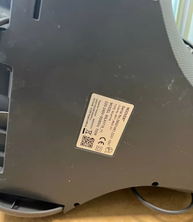 HOOVER BR71 BR20 BEZWORKOWY ODKURZACZ