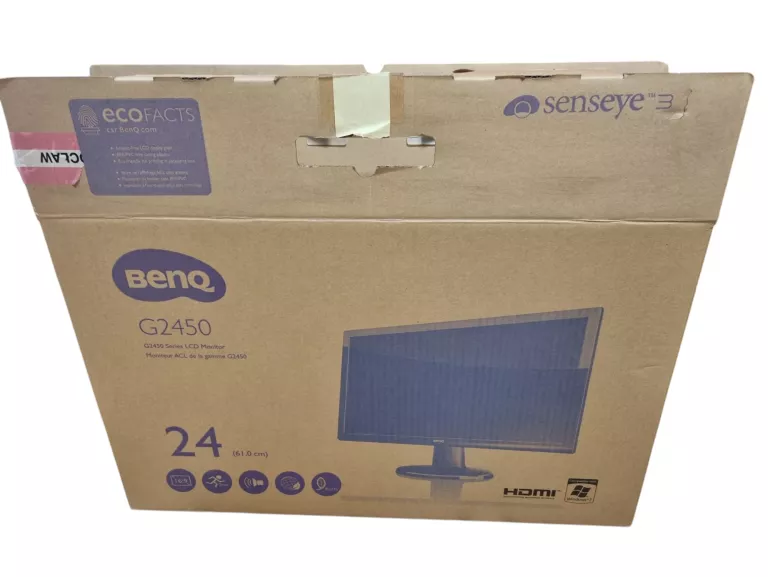SOLIDNY MONITOR LED BENQ GL2450 24 CALE FULL HD