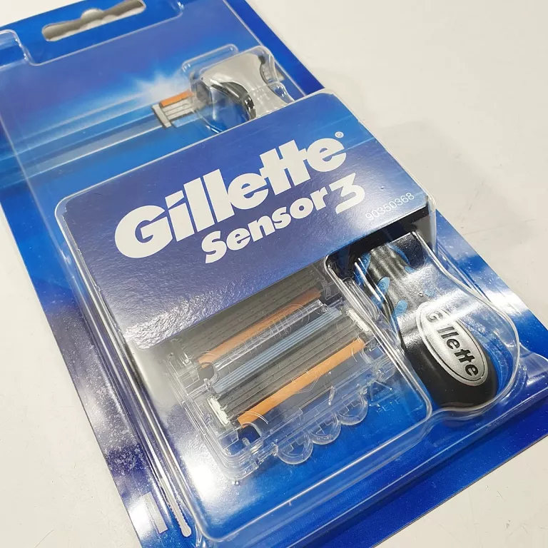 MASZYNKA SYSTEMOWA DO GOLENIA GILLETTE SENSOR3 1 RĄCZKA I 3 WKŁADY