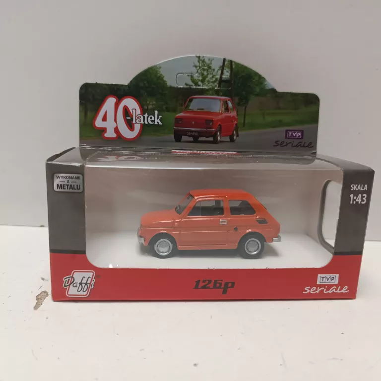 5 SAMOCHÓD METALOWY KOLEKCJA PRL FIAT 126P