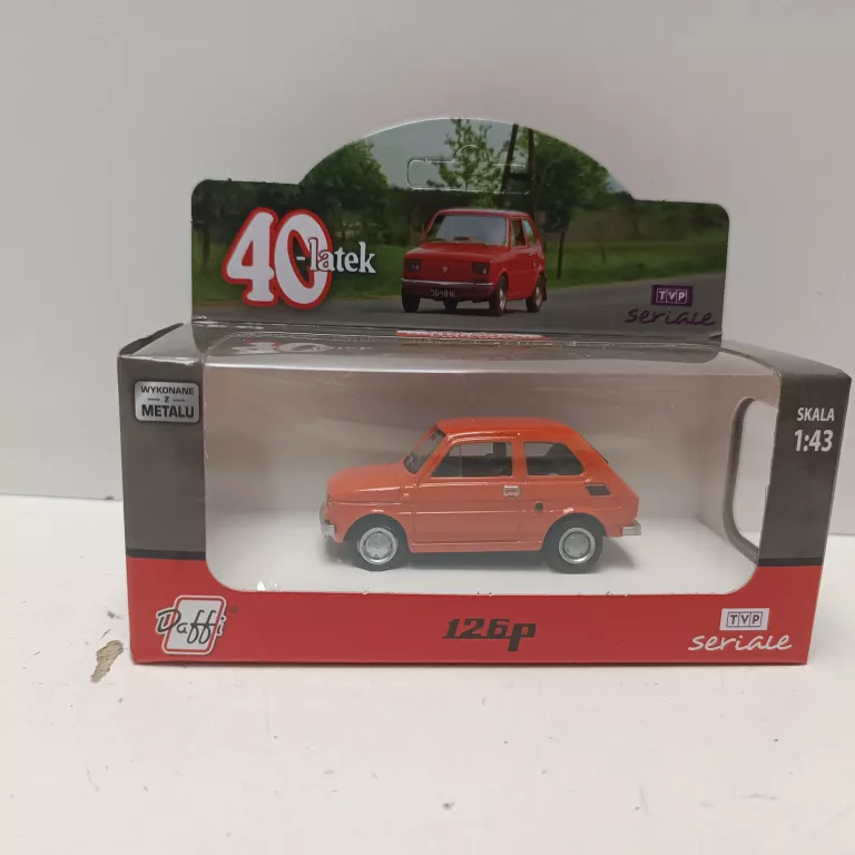 5 SAMOCHÓD METALOWY KOLEKCJA PRL FIAT 126P