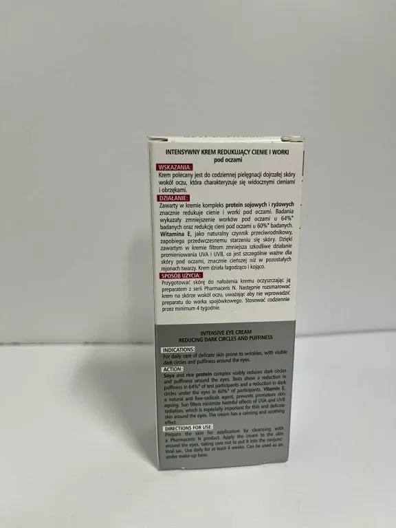 PHARMACERIS N OPTI CAPILARIL KREM REDUKUJĄCY CIENIE I WORKI POD OCZAMI 15M