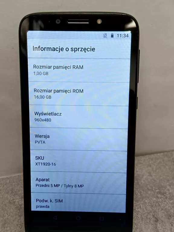 TELEFON MOTOROLA MOTO E5 PLAY 1/ 16GB
