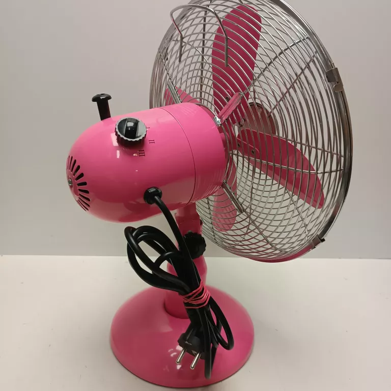 WENTYLATOR BIURKOWY VOLTENO VO0665 CHROM RÓŻOWY