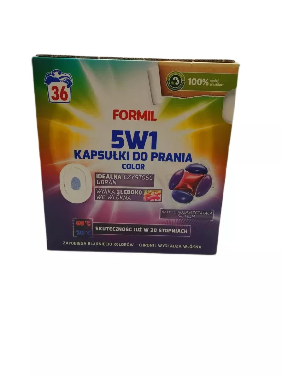 FORMIL 5W1 COLOR KAPSUŁKI DO PRANIA KOLOROWYCH TKANIN 36 PRAŃ