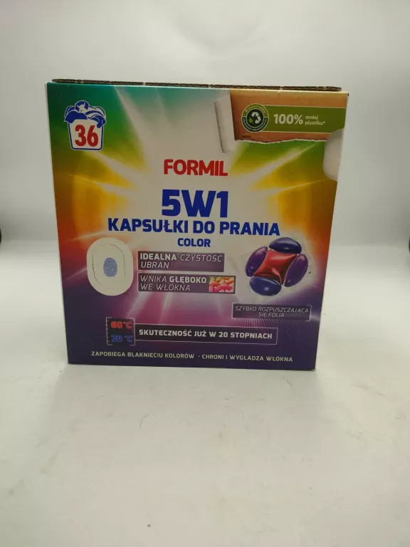 FORMIL 5W1 COLOR KAPSUŁKI DO PRANIA KOLOROWYCH TKANIN 36 PRAŃ