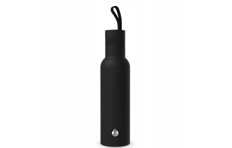 BUTELKA TERMICZNA DAFI EASY STAL NIERDZEWNA 490 ML CZARNA