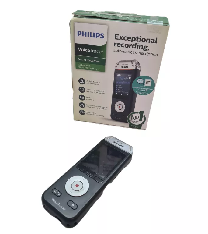 DYKTAFON PHILIPS DVT-2810 VOICETRACER AUDIO RECORDER
