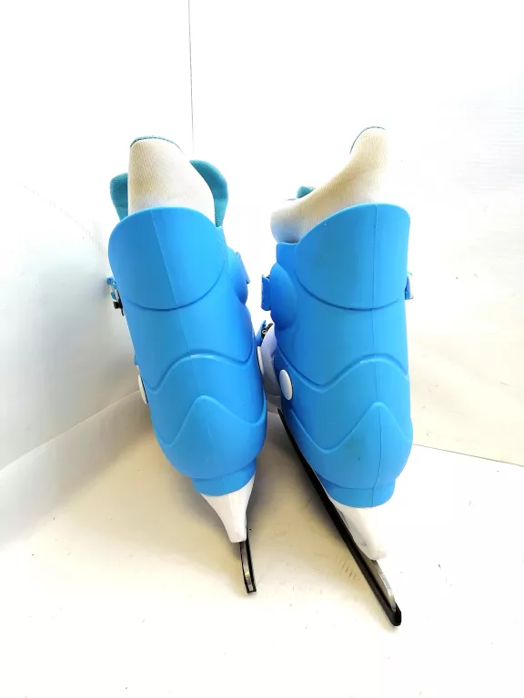ŁYŻWY REGULOWANE ACTION BIAŁO-BŁĘKITNE SIZE L(37-40 DZIECIĘCE) Z PUDEŁKIEM