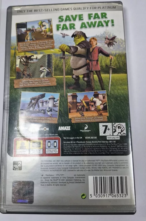 PSP SHREK THE THIRD 3