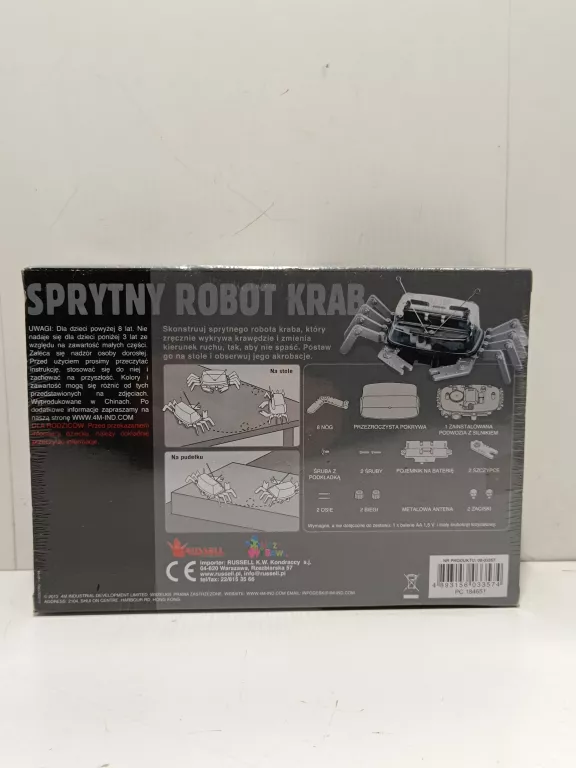 ZABAWKA EDUKACYJNA ZRÓB TO SAM ROBOT KRAB 4M 4M-3357