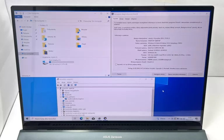 LAPTOP ASUS ZENBOOK 14X UX5401E I5-1135G7 16/512GB + ŁADOWARKA