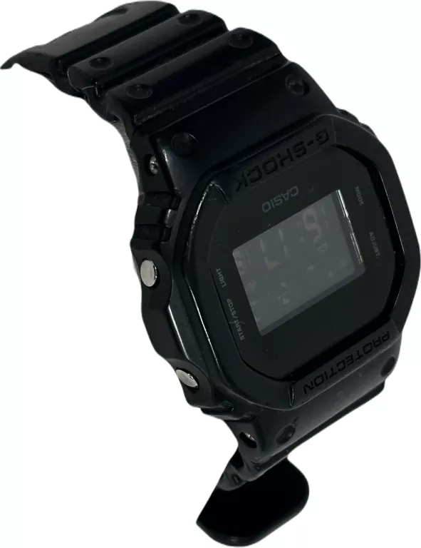 ZEGAREK MĘSKI CASIO DW-5600UBB-1ER G-SHOCK CZARNY NA PASKU SPORTOWY 200M