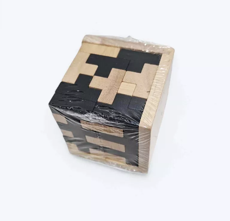 PUZZLE DREWNIANE 3D KOSTKA